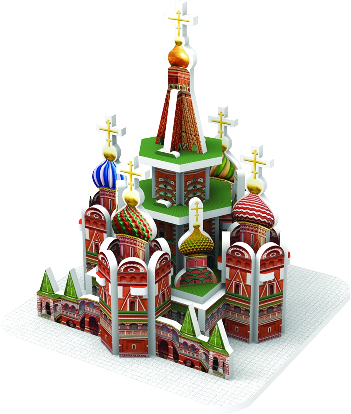 Пазл 3D Собор Василия Блаженного Москва